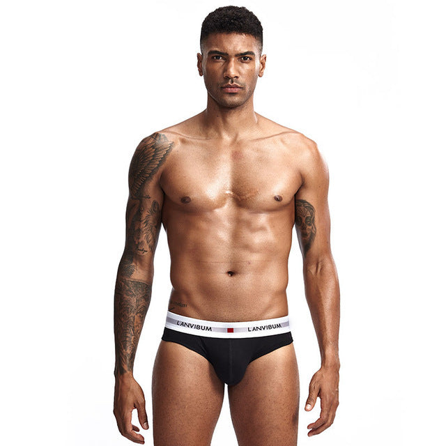 Men Underpants Mens Slip Cueca Male Panties Briefs Breathable Underpants Briefs Underwear Soft Cotton Underpants Briefs Sexy Men