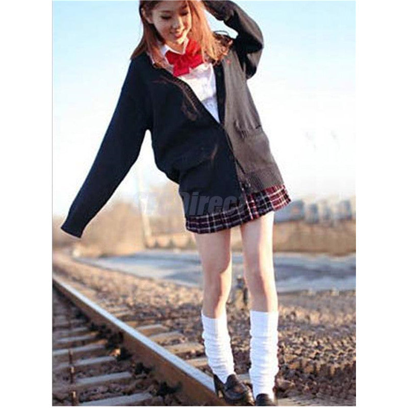 Women Slouch Socks Loose Boots Stockings Japan high School Girl Uniform Cosplay accessories Leg Warmers