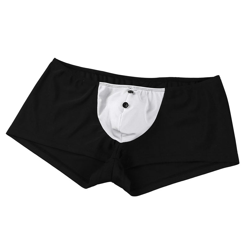 4Pcs Sexy Maid Men Lingerie Role Play Costume Halloween Hot Erotic Men Maid Outfits Underwear with Collar Handcuffs Lingerie Set