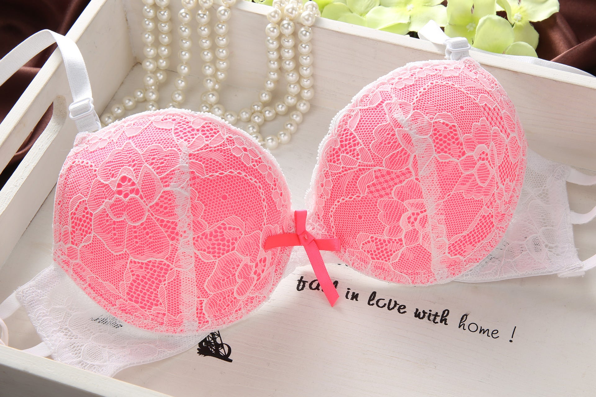 Bras set lace underwear set sexy deep V brassiere thick lingerie set push up bra panties sets embroidery purple pink black women