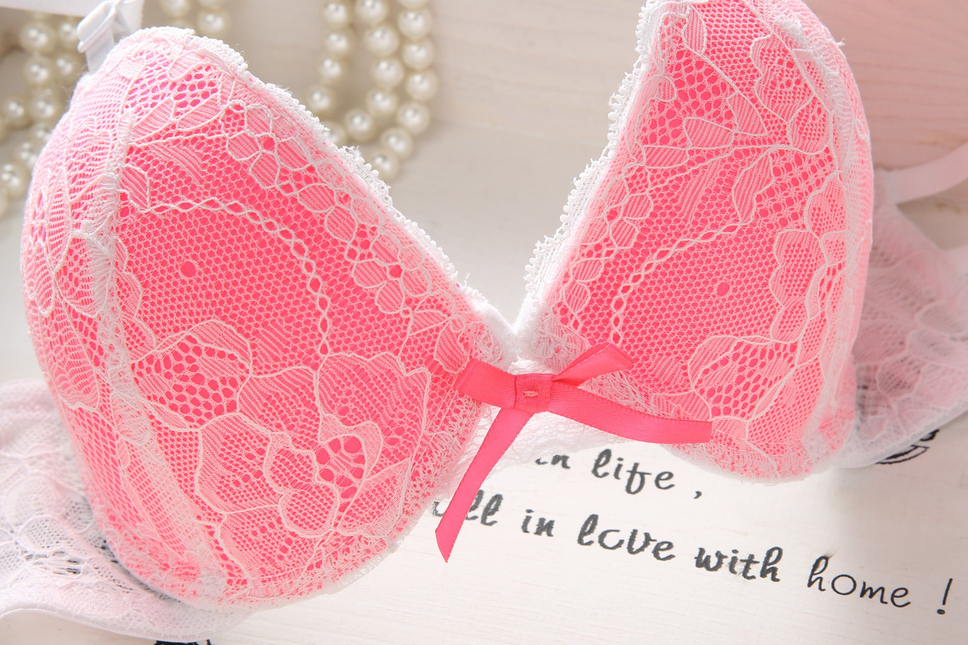 Bras set lace underwear set sexy deep V brassiere thick lingerie set push up bra panties sets embroidery purple pink black women