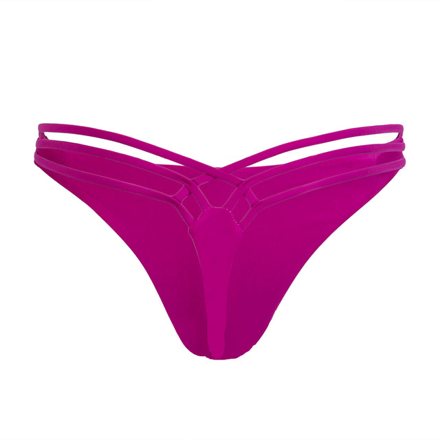 4 Colors Sexy Bikini Bityoms Women Brazilian Cheeky Bottom Briefs Thong G-string Swimwear Swimsuit Bottoms