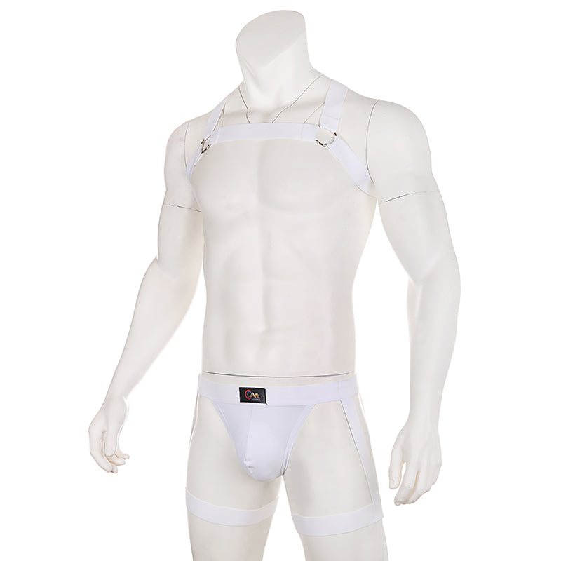 Underwear Men Sexy Harness Straps Bondage Leg Belt Lingerie Briefs Elastic Erotic Fetish Hollow Costume Set Hombre
