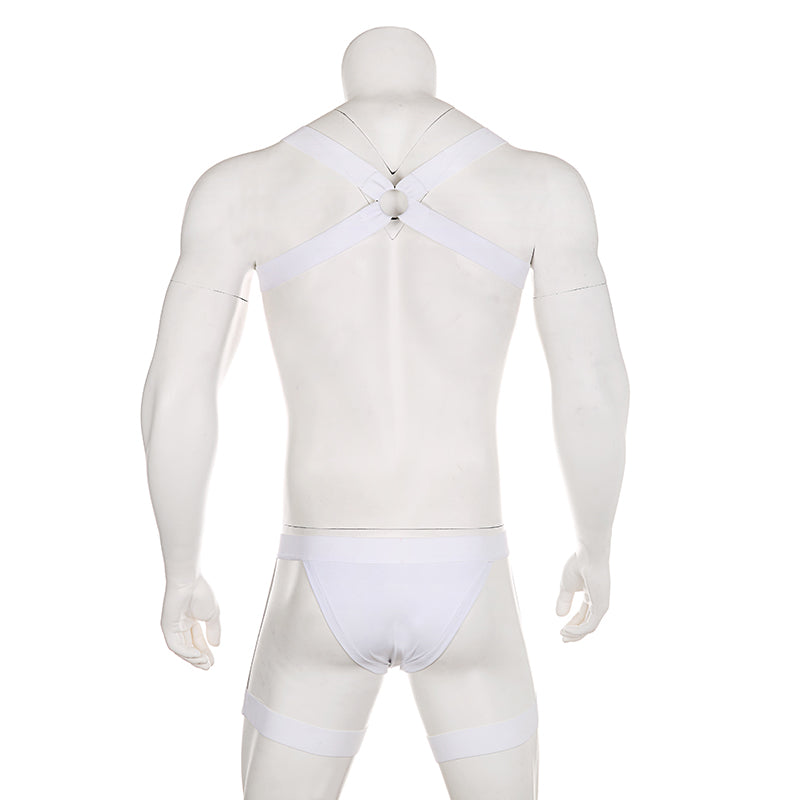 Underwear Men Sexy Harness Straps Bondage Leg Belt Lingerie Briefs Elastic Erotic Fetish Hollow Costume Set Hombre