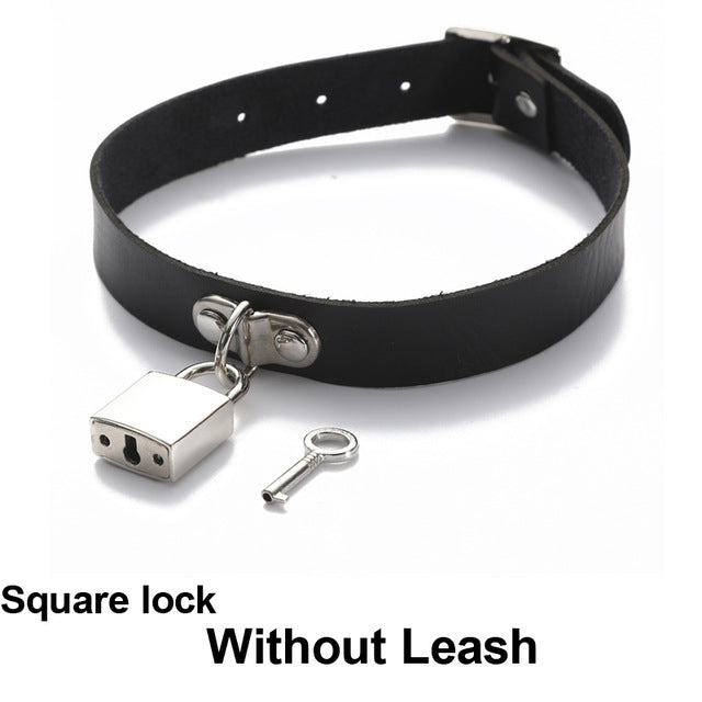 Sexy punk Choker Collar  leather choker Bondage cosplay Goth jewelry women gothic necklace  Harajuku accessories