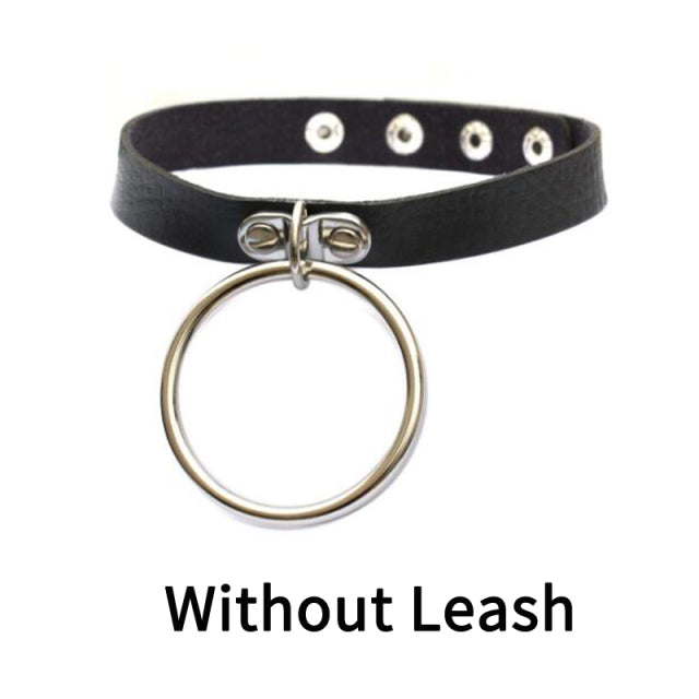 Sexy punk Choker Collar  leather choker Bondage cosplay Goth jewelry women gothic necklace  Harajuku accessories