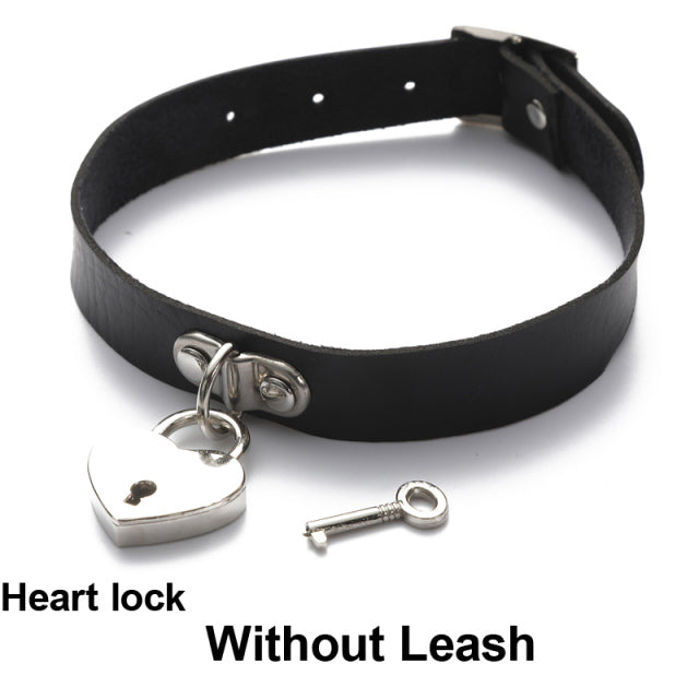 Sexy punk Choker Collar  leather choker Bondage cosplay Goth jewelry women gothic necklace  Harajuku accessories