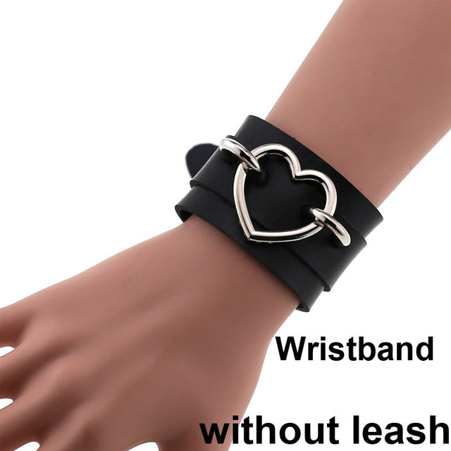 Sexy punk Choker Collar  leather choker Bondage cosplay Goth jewelry women gothic necklace  Harajuku accessories