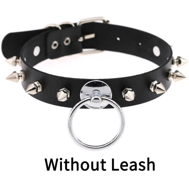 Sexy punk Choker Collar  leather choker Bondage cosplay Goth jewelry women gothic necklace  Harajuku accessories