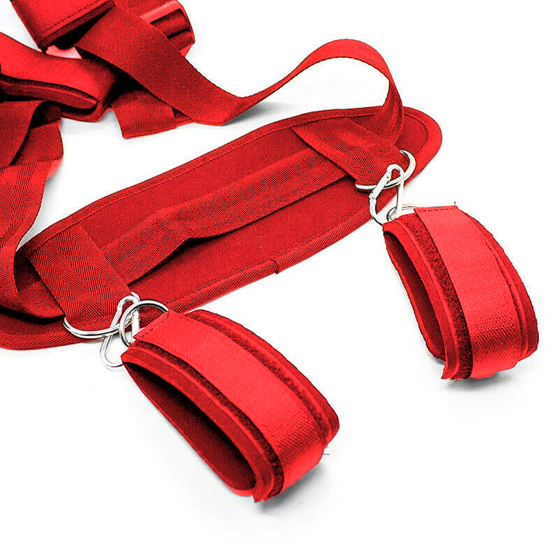 Adjustable Adult Sex Toys For Woman Couples Restraints Collar Handcuffs &amp; Ankle Cuffs Slave Erotic Bdsm Bondage Set Fetish Games