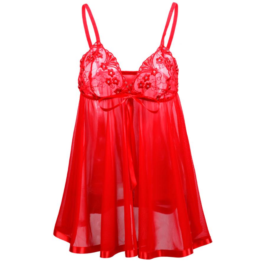 Comeondear Women Nightie Sexy Lingerie Babydolls Plus Size 8XL Clothes Embroidery Erotic Underwear Hot Sequins Sexy Sleepwear