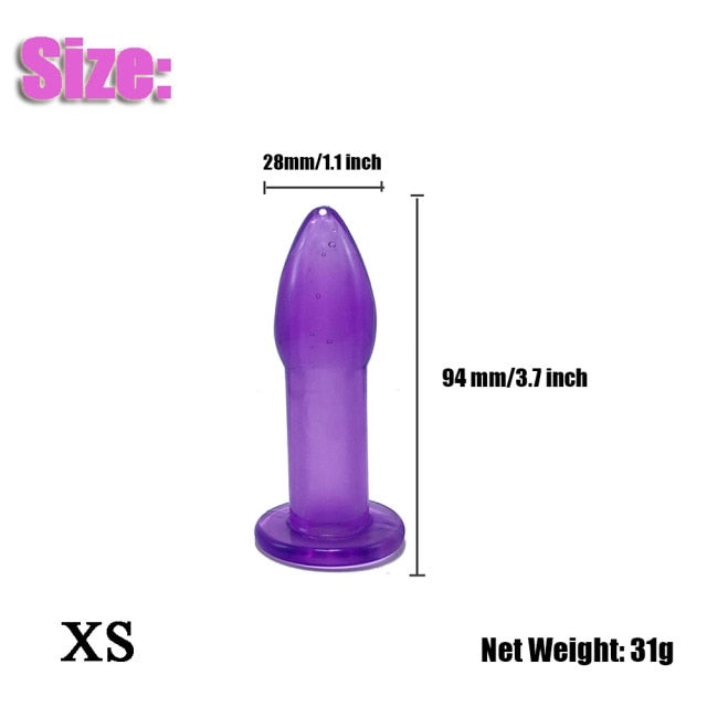 Vaginal Anal Dilator Butt Plug Enema 5 Sizes Hollow Anal Plug Soft Speculum Prostate Massager Sex Toys For Woman Men Sex Product