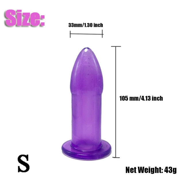 Vaginal Anal Dilator Butt Plug Enema 5 Sizes Hollow Anal Plug Soft Speculum Prostate Massager Sex Toys For Woman Men Sex Product