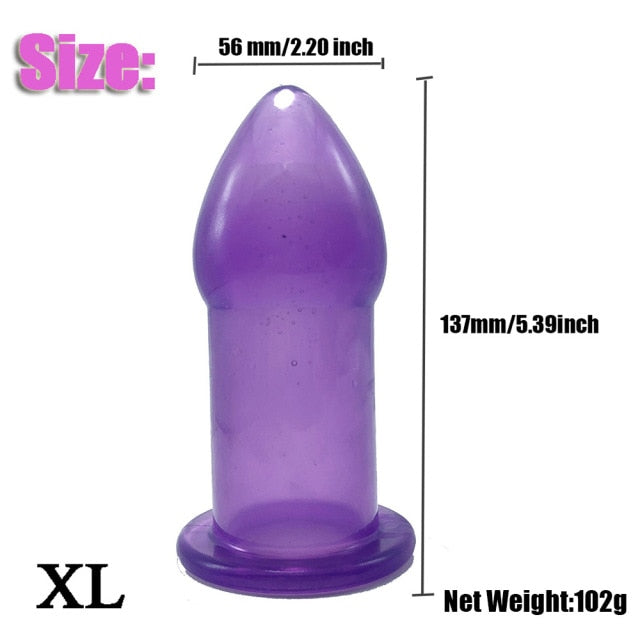 Vaginal Anal Dilator Butt Plug Enema 5 Sizes Hollow Anal Plug Soft Speculum Prostate Massager Sex Toys For Woman Men Sex Product