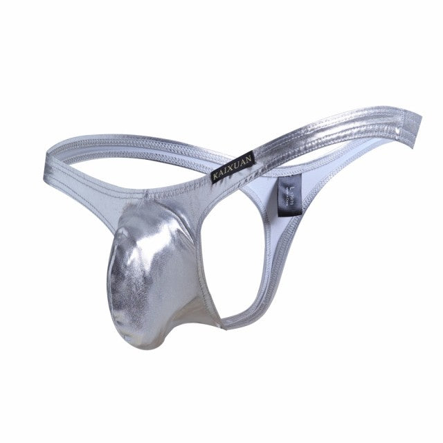 Sexy Men Imitation Leather Thongs Men Erotic Gay Man Underpants Mens G Strings Mens Underwear Male Sexy Tangas