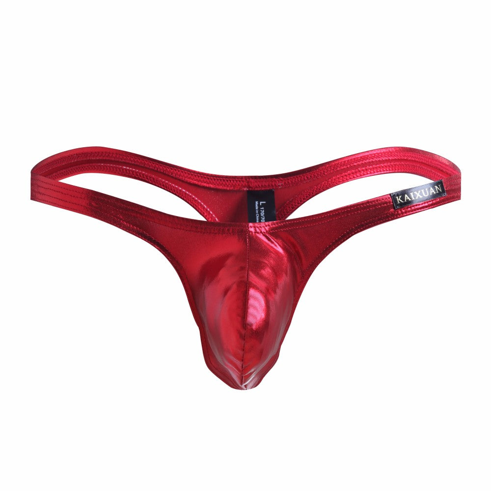 Sexy Men Imitation Leather Thongs Men Erotic Gay Man Underpants Mens G Strings Mens Underwear Male Sexy Tangas