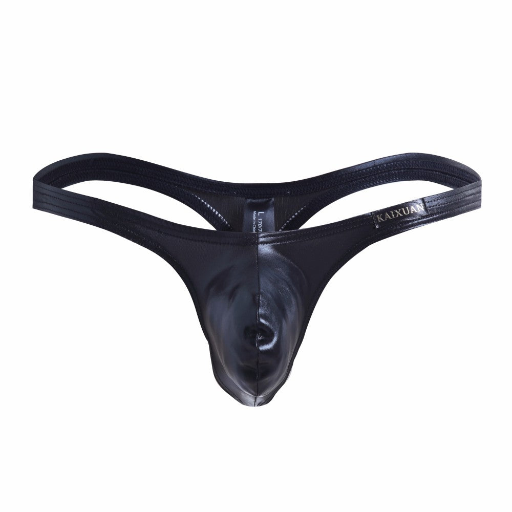 Sexy Men Imitation Leather Thongs Men Erotic Gay Man Underpants Mens G Strings Mens Underwear Male Sexy Tangas