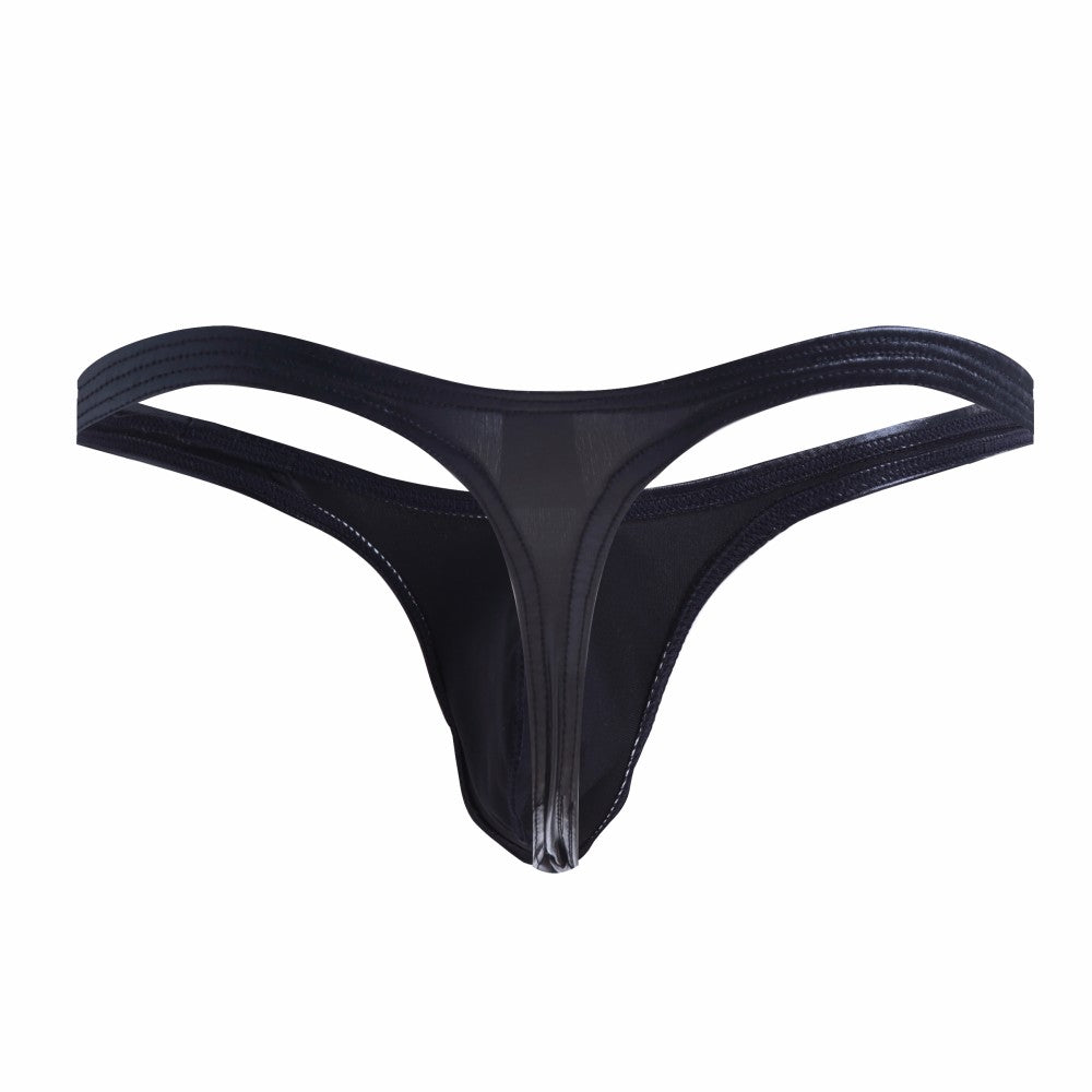 Sexy Men Imitation Leather Thongs Men Erotic Gay Man Underpants Mens G Strings Mens Underwear Male Sexy Tangas