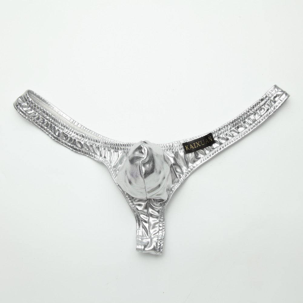 Sexy Men Imitation Leather Thongs Men Erotic Gay Man Underpants Mens G Strings Mens Underwear Male Sexy Tangas