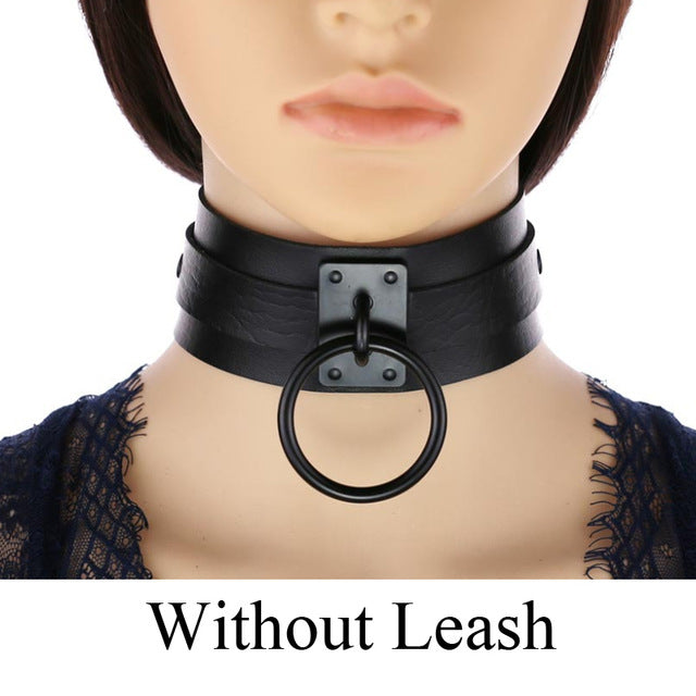 Sexy punk Choker Collar  leather choker Bondage cosplay Goth jewelry women gothic necklace  Harajuku accessories