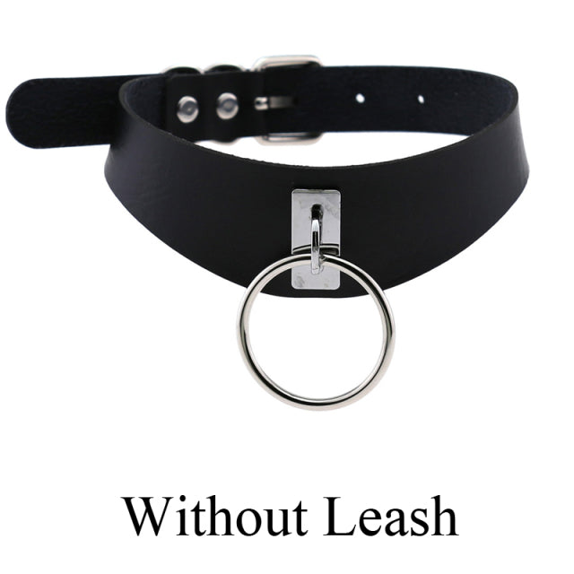 Sexy punk Choker Collar  leather choker Bondage cosplay Goth jewelry women gothic necklace  Harajuku accessories
