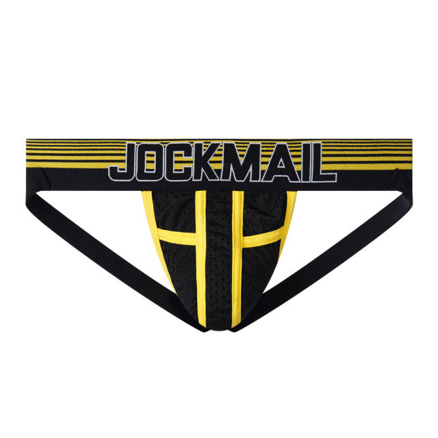 jockmail mSexy Gay Men Underwear Male Lingerie Jockstrap G String Thongs Mens Underpants Pure Mesh Briefs Panties Jock Strap