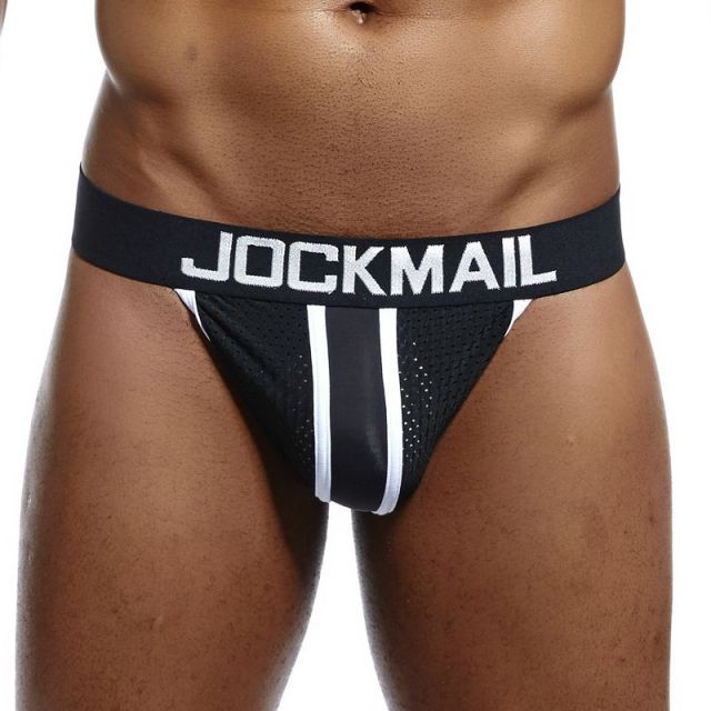 jockmail mSexy Gay Men Underwear Male Lingerie Jockstrap G String Thongs Mens Underpants Pure Mesh Briefs Panties Jock Strap