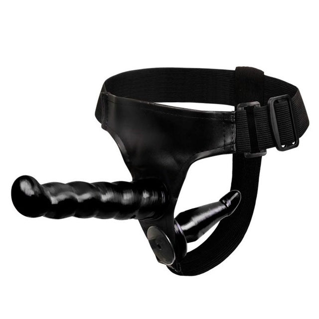 Double Penis Dildo Double Ended Strapon Ultra Elastic Harness Belt Strap On Dildo Adult Sex Toys for Woman Couples Sex Products