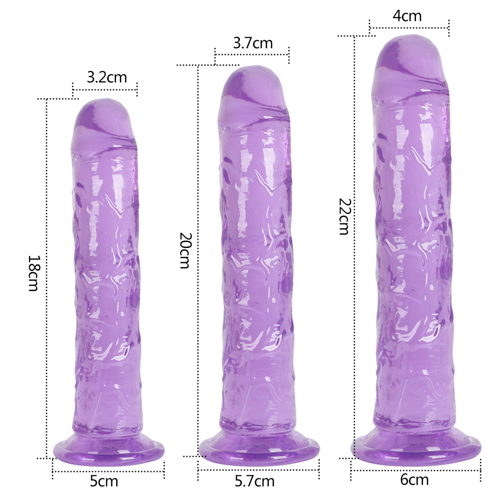 Soft Jelly Dildos With Strong Suction Cup Realistic Dildo No Vibrator Artificial Penis for Lesbian Female Masturbate Sex Toys