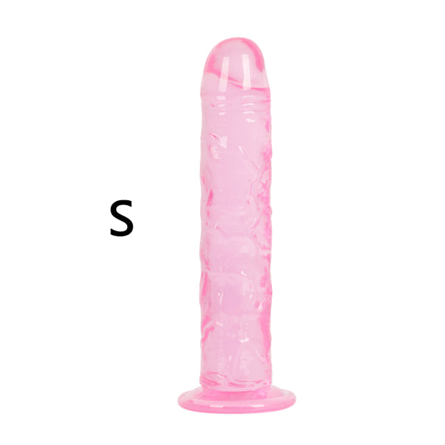 Soft Jelly Dildos With Strong Suction Cup Realistic Dildo No Vibrator Artificial Penis for Lesbian Female Masturbate Sex Toys