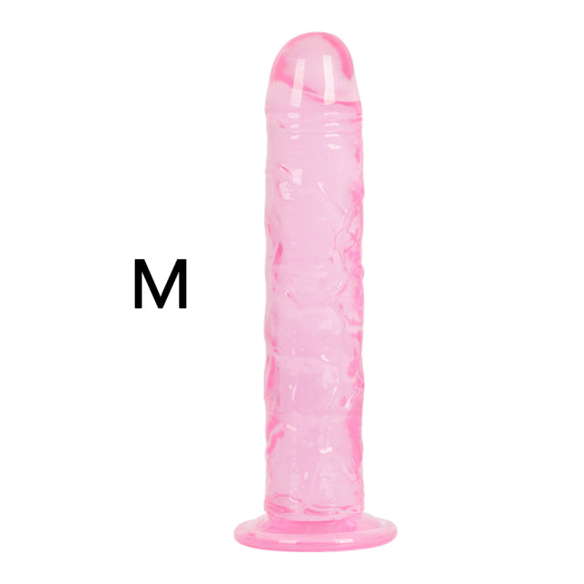 Soft Jelly Dildos With Strong Suction Cup Realistic Dildo No Vibrator Artificial Penis for Lesbian Female Masturbate Sex Toys