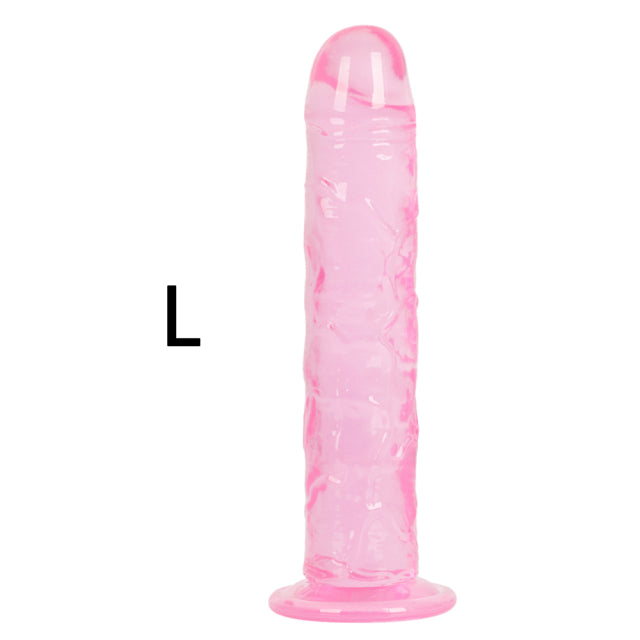 Soft Jelly Dildos With Strong Suction Cup Realistic Dildo No Vibrator Artificial Penis for Lesbian Female Masturbate Sex Toys