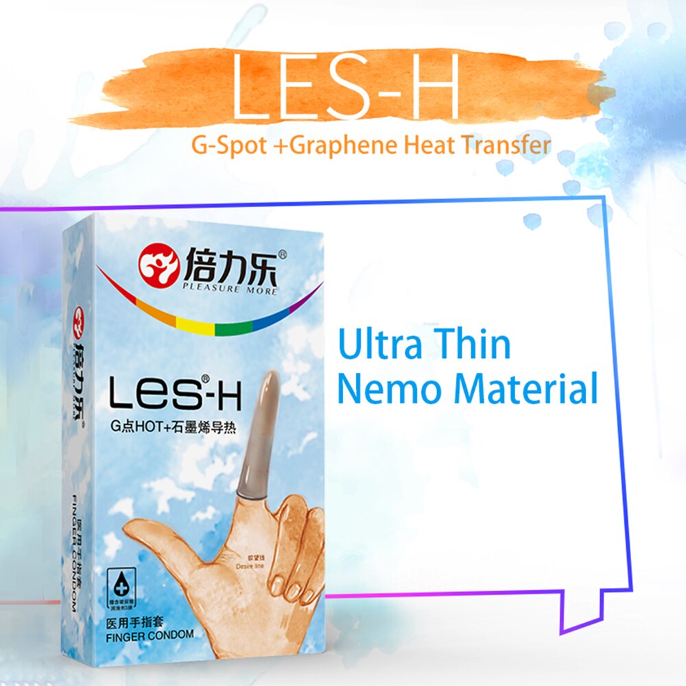 Beilile 8Pcs Finger Condoms For Men/Women Healthy Sleeve for Finger Ultra Thin G-Spot Condom For Lesbian Handjob Sex Products