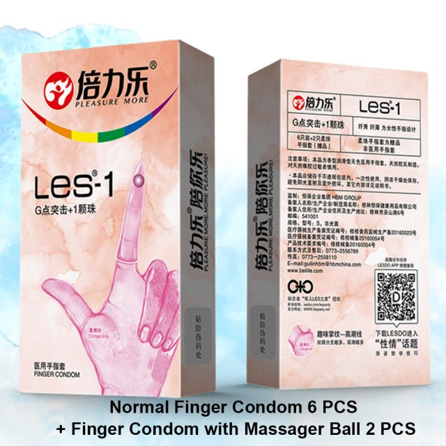 Beilile 8Pcs Finger Condoms For Men/Women Healthy Sleeve for Finger Ultra Thin G-Spot Condom For Lesbian Handjob Sex Products