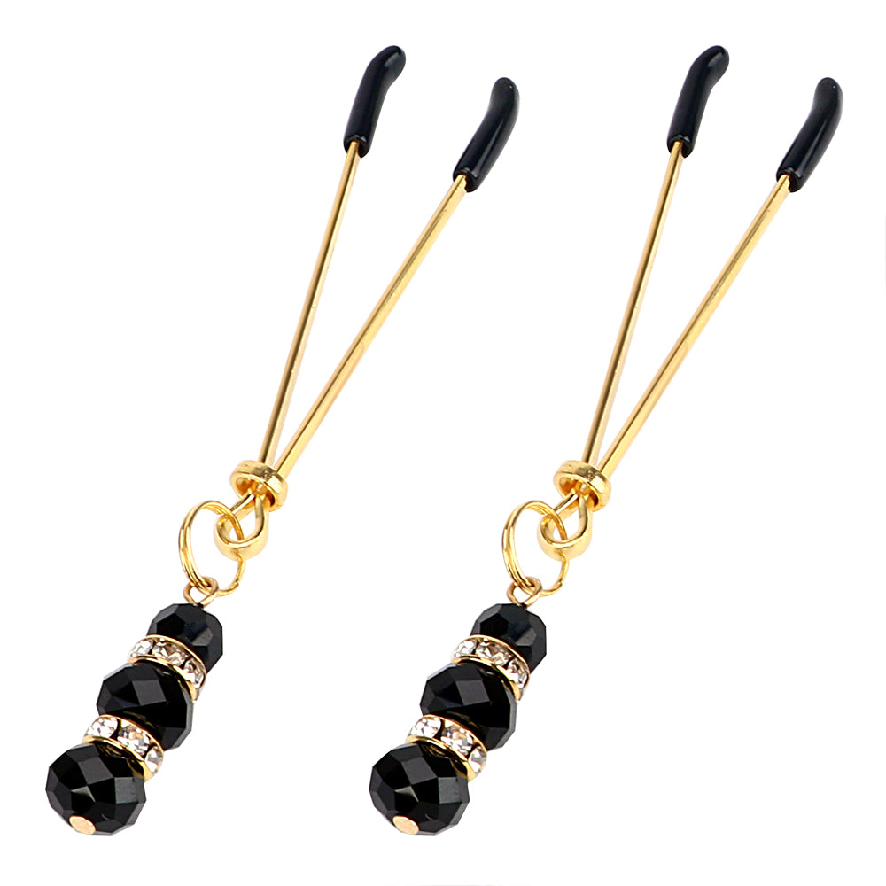IKOKY 1 Pair Nipple Clamps Clit Clamp Adjustable Erotic Product Sex Toys for Couples with Jewelry Breast Labia Clips Adult Game