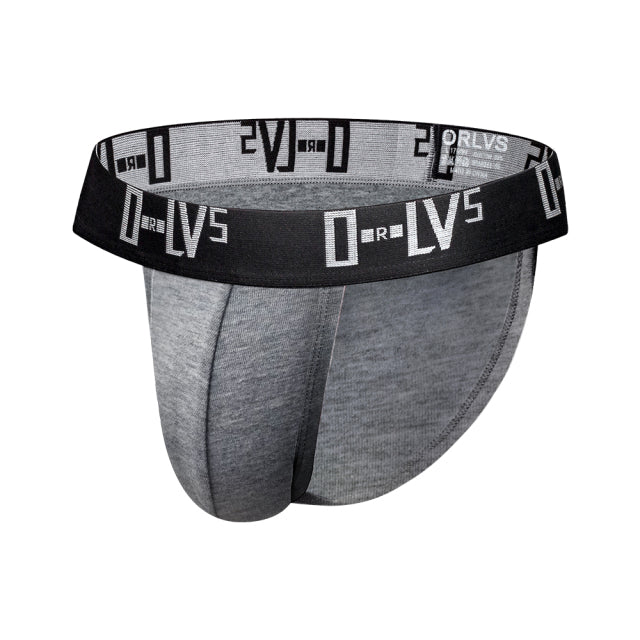ORLVS Men Underwear Men Sexy Briefs Jockstrap Pouch  Cuecas Man Cotton Panties  Thongsmen bikini Underpants Gay Slip Homme