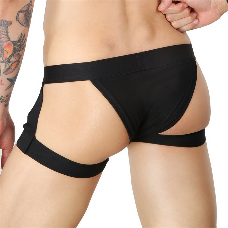 Thong Bikini Men Sexy Underwear Leg Harness Belt Strap Panties T-back Bulge Pouch Briefs Underpants Jockstrap hombre Costume