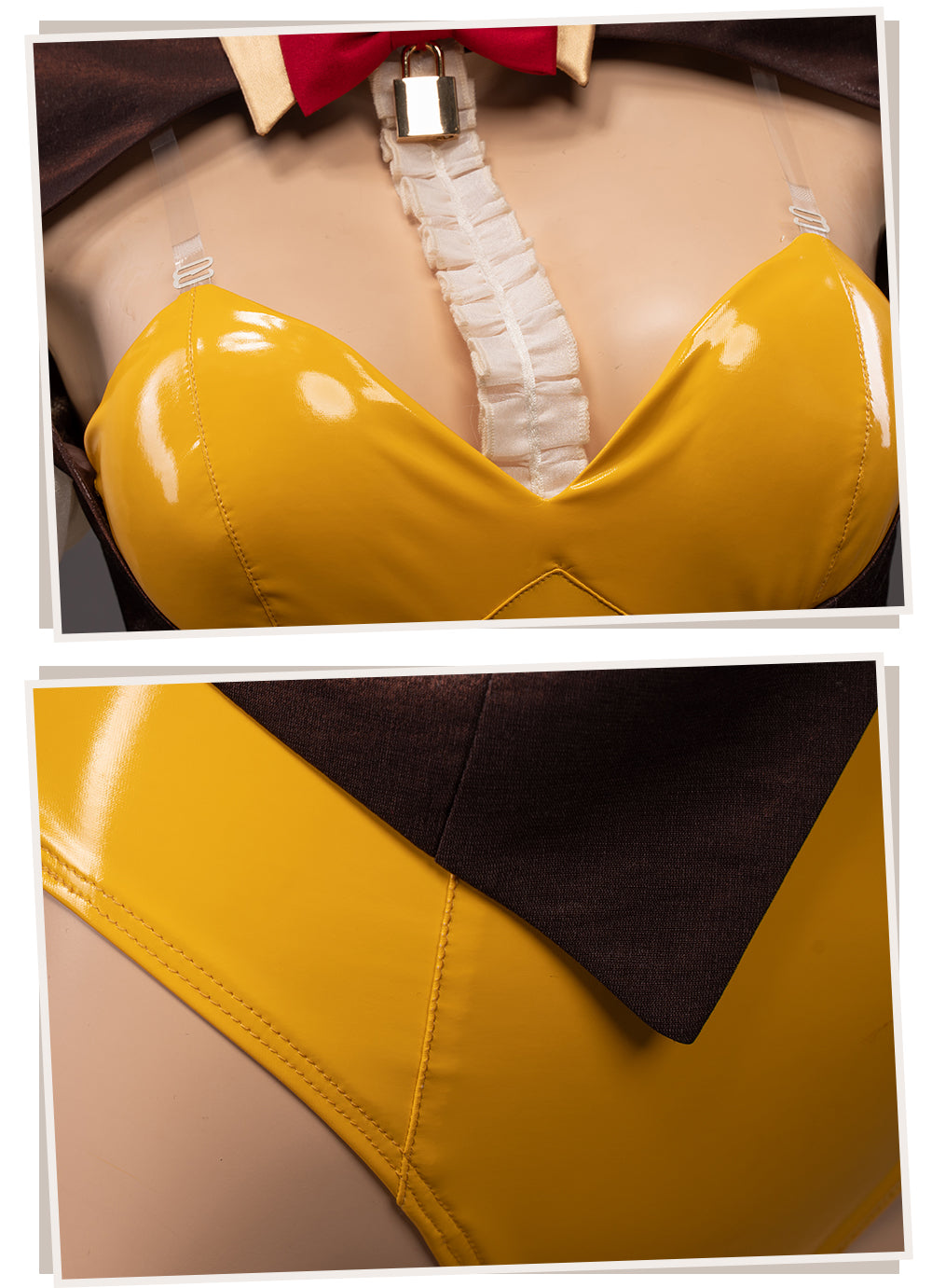 UWOWO Demon Slayer Kimetsu no Yaiba Kanroji Mitsuri Cosplay Costume Bunny Version Sexy Bodysuit Cute Rabbit Cos Full Set