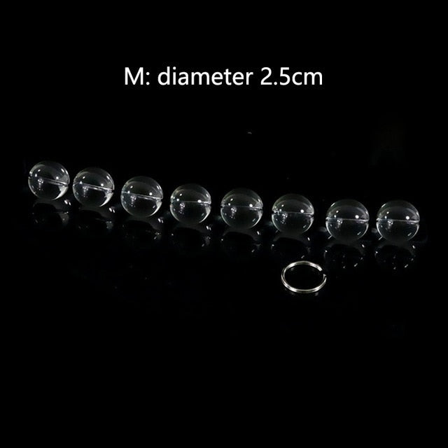 4 Sizes Glass Anal Beads Vaginal Balls Anal Plug Butt Sex Toys Chain Bead Sex Game Products