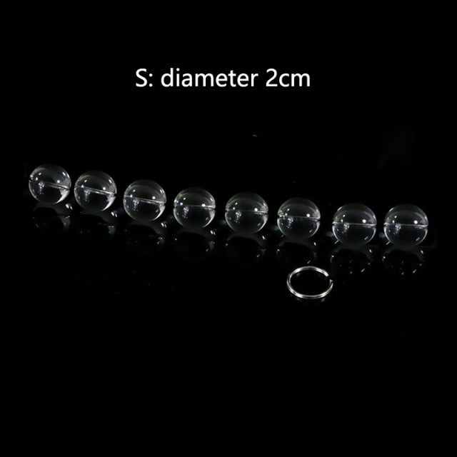 4 Sizes Glass Anal Beads Vaginal Balls Anal Plug Butt Sex Toys Chain Bead Sex Game Products