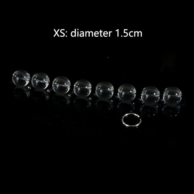 4 Sizes Glass Anal Beads Vaginal Balls Anal Plug Butt Sex Toys Chain Bead Sex Game Products