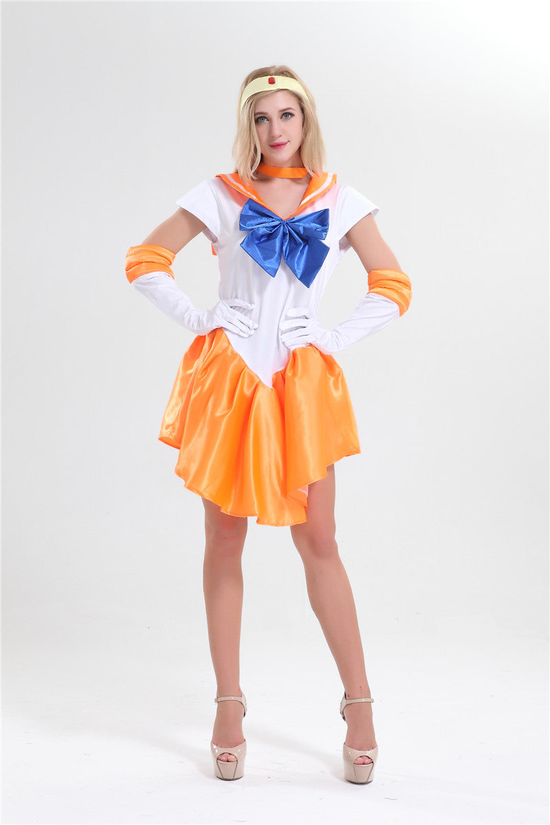 Sailor Saturn Costume Cosplay Uniform Sailor  Fancy Dress Gloves Halloween Cosplay Costumes For Women