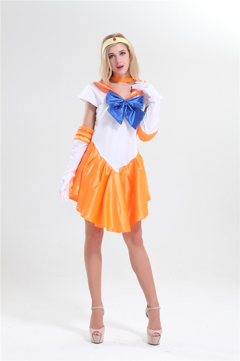 Sailor Saturn Costume Cosplay Uniform Sailor  Fancy Dress Gloves Halloween Cosplay Costumes For Women