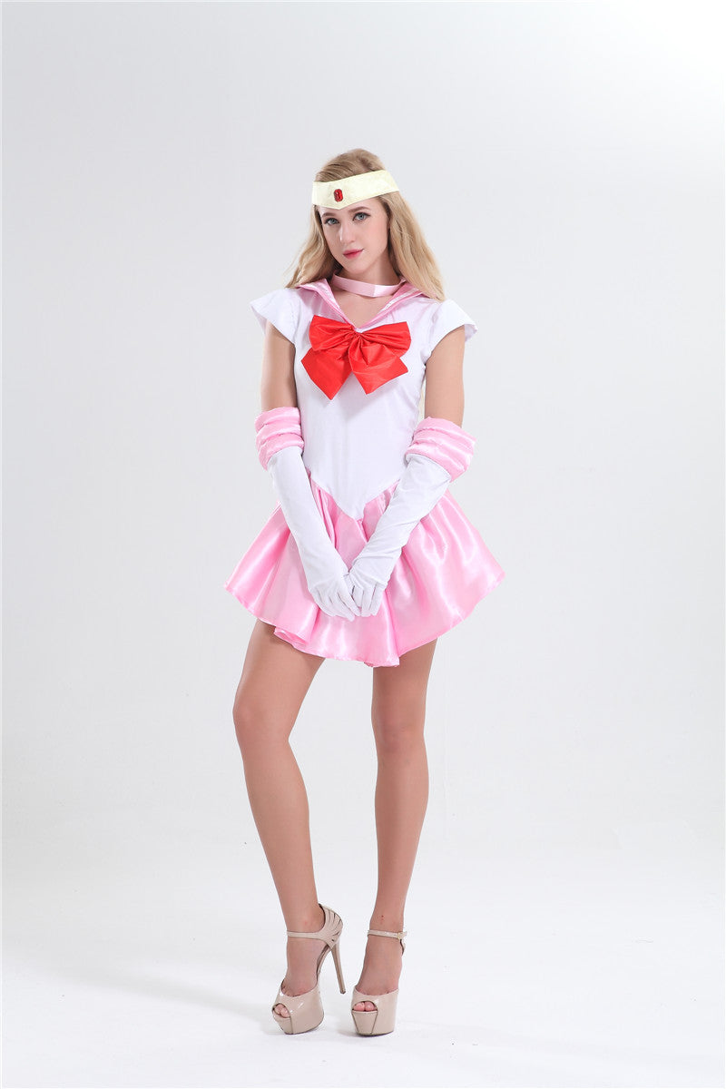 Sailor Saturn Costume Cosplay Uniform Sailor  Fancy Dress Gloves Halloween Cosplay Costumes For Women