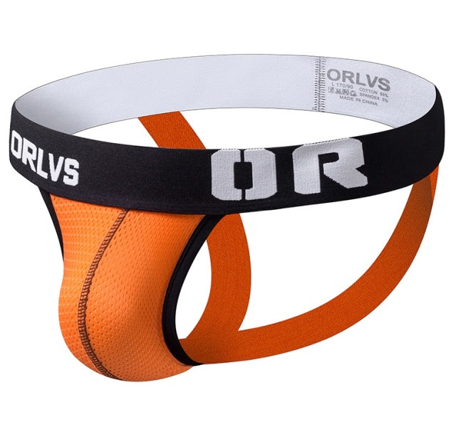 ORLVS Brand Mens Panties Underwear Men Jockstrap Ropa Interior Hombre Slip Homme Calzoncillos Slipy Meskie Calzoncillos Slip