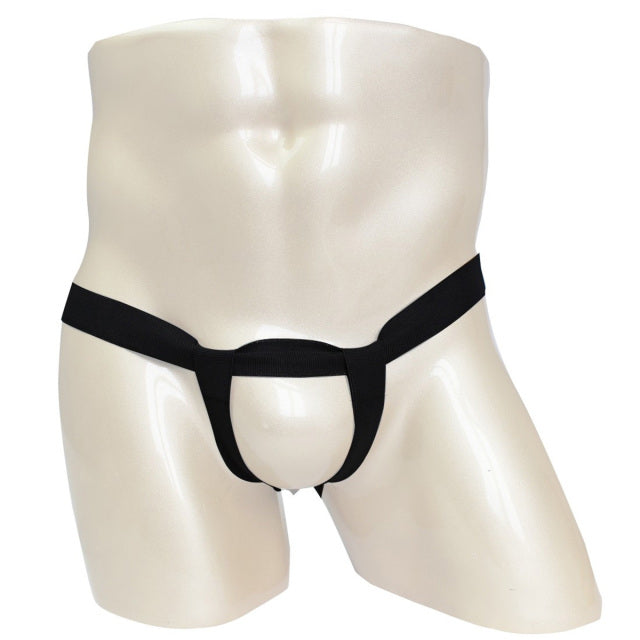 Porno Lingerie Men Sexy Bandage G-string Underwear with Slidable Penis Hole Sissy Tangas Underpant Open Crotch Jockstrap Panties