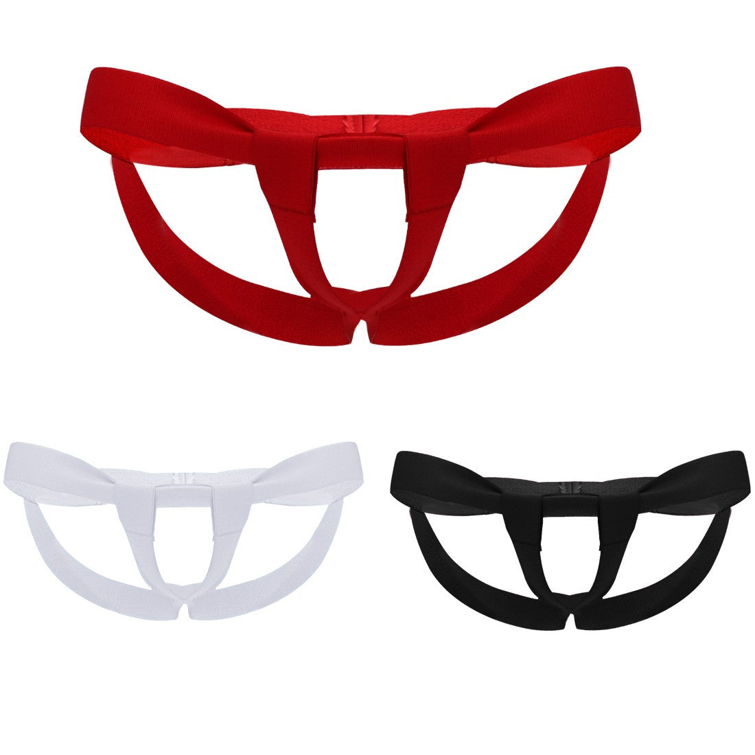Porno Lingerie Men Sexy Bandage G-string Underwear with Slidable Penis Hole Sissy Tangas Underpant Open Crotch Jockstrap Panties