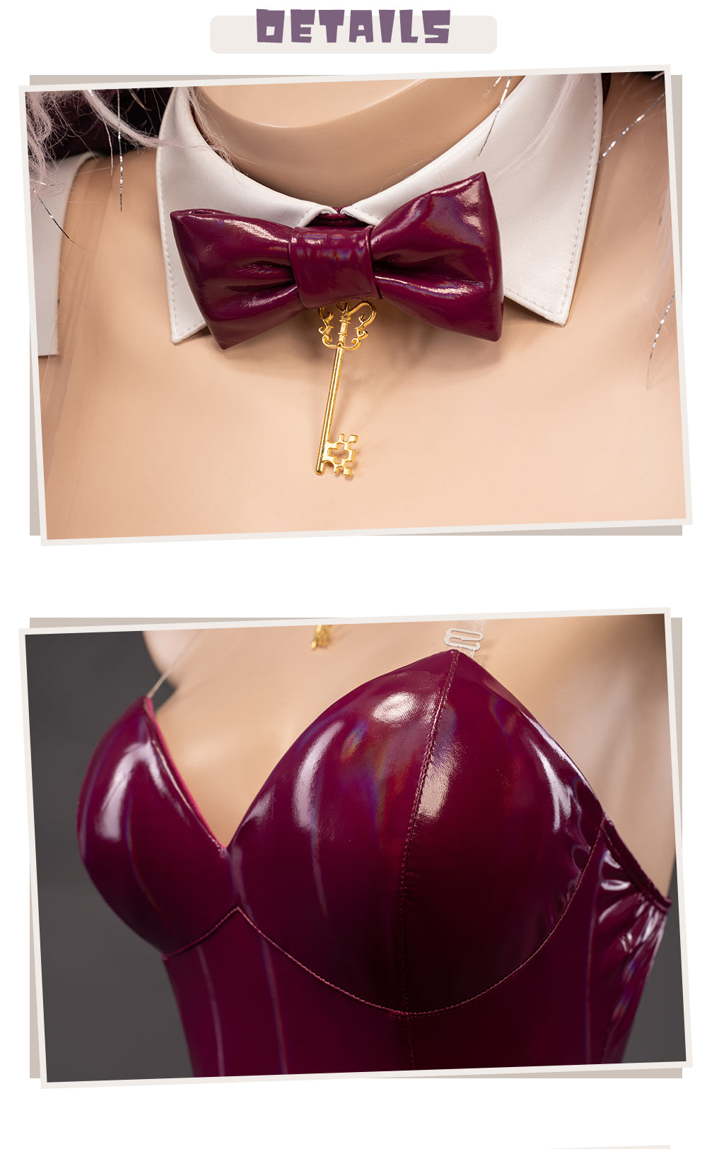 UWOWO Demon Slayer: Kimetsu no Yaiba Shinobu Kocho Cosplay Costume Fursuit Bunny Version Sexy Bodysuit Cute Rabbit Big Fur Coat