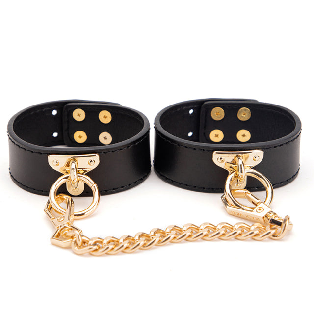 BLACKWOLF Slave Bed Bondage Collar Genuine leather Neck Restraint with Leash BDSM Erotic Sex Toys For Women Couples Adult Games