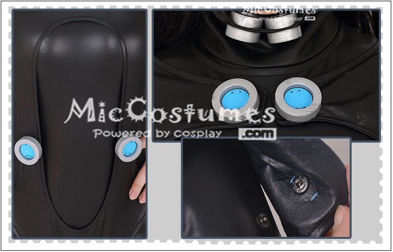Cosplay Costume Shimohira reika Suits Women Black Jumpsuit Halloween Outfits